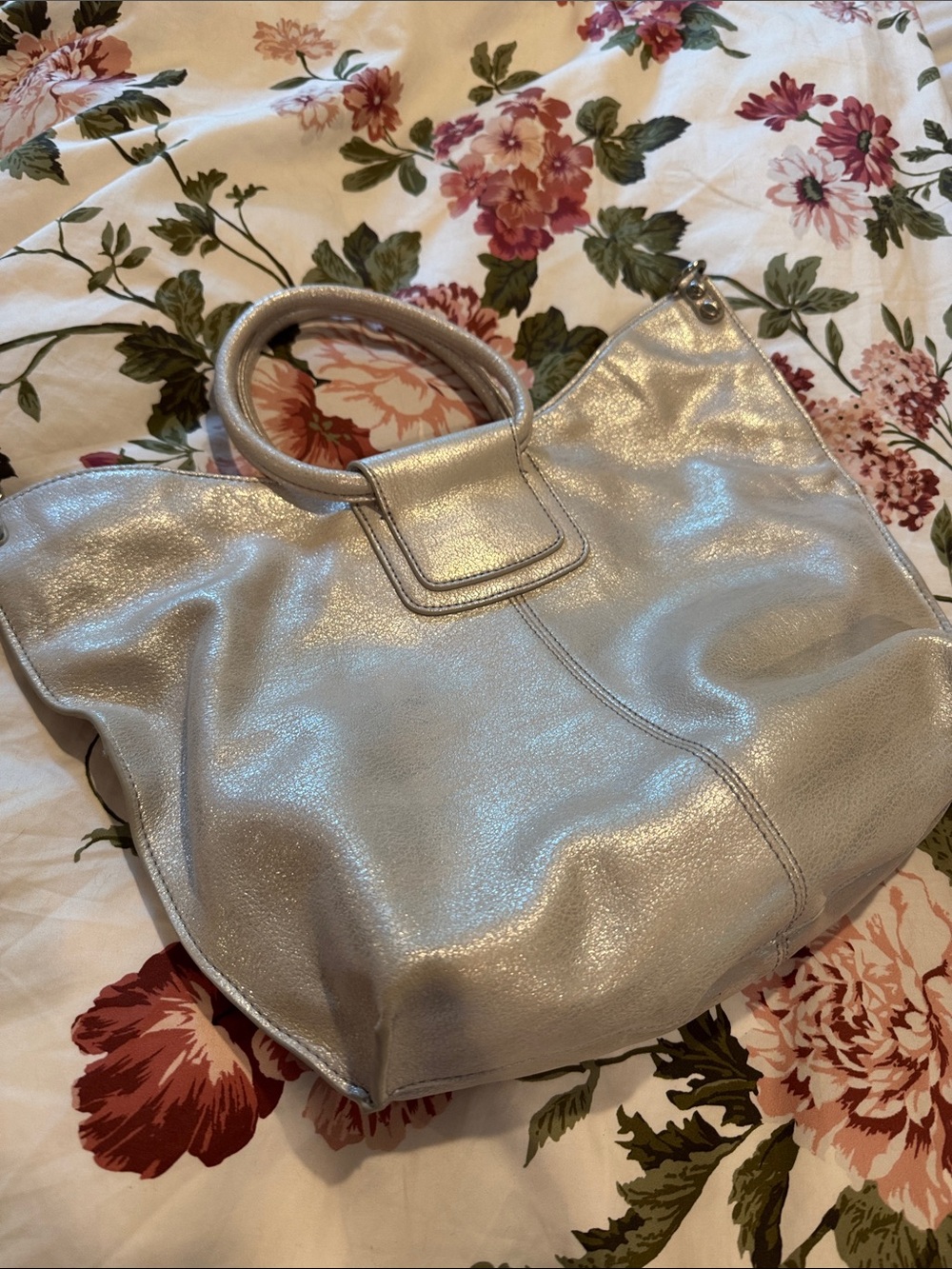 HOBO soft Metallic Silver Women's Bag - Elegant and luxurious